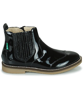 Boots enfant filles Kickers TYLBURY Noir