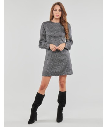 Robe courte femmes MICHAEL Michael Kors MK LOGO TIE HT MINI DRESS Noir