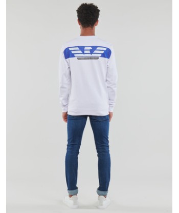 Sweat-shirt hommes Emporio Armani EA7 6LPM69 Blanc