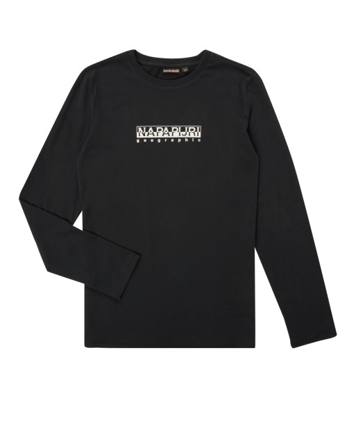 T-shirt enfant garcons Napapijri S-BOX LS Noir