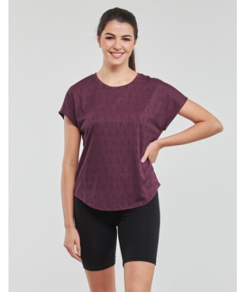 T-shirt femmes Only Play ONPSAFA NEW CURVED SS TRAIN TEE Rose