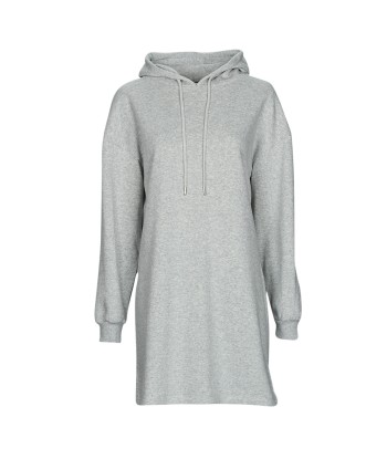 Robe courte femmes Pieces PCCHILLI LS SWEAT DRESS Gris