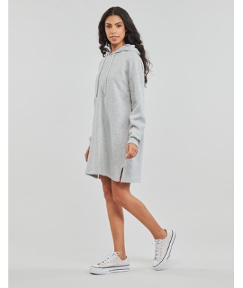 Robe courte femmes Pieces PCCHILLI LS SWEAT DRESS Gris