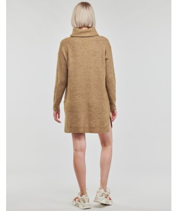 Robe courte femmes Vila VICILIA ROLLNECK L/S KNIT TUNIC/SU Beige