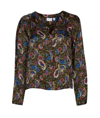 Chemise femmes Vila VISURINA V-NECK L/S TOP/ Multicolore