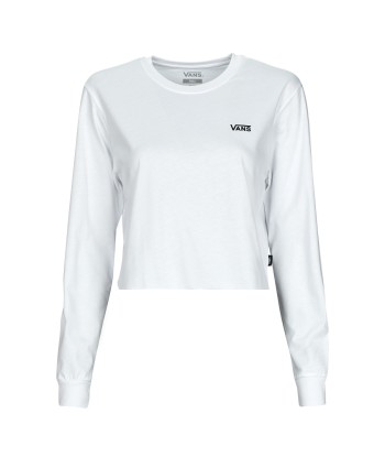 T-shirt femmes Vans JUNIOR V LS CROP Blanc