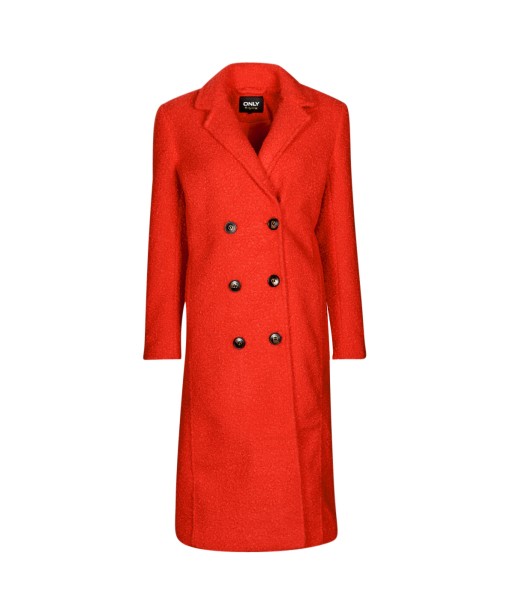 Manteau femmes Only ONLPIPER COAT CC OTW Rouge
