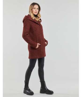 Manteau femmes Only ONLSEDONA BOUCLE WOOL COAT OTW NOOS Rouge