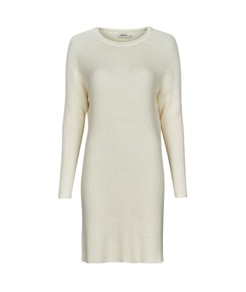 Robe courte femmes Only ONLFIA KATIA L/S DRESS CC KNT Blanc