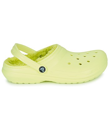 Sabots enfant garcons Crocs CLASSIC LINED CLOG K Jaune