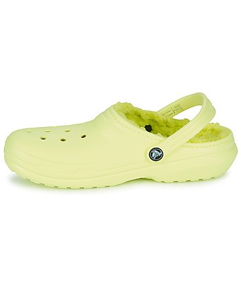 Sabots enfant garcons Crocs CLASSIC LINED CLOG K Jaune