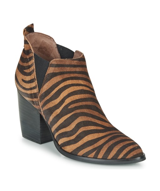 Bottines femmes Wonders M4102-ZEBRATO-CUERO Marron