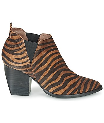 Bottines femmes Wonders M4102-ZEBRATO-CUERO Marron
