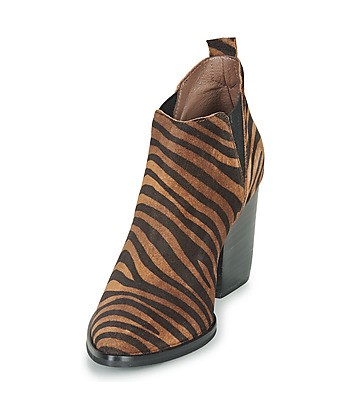 Bottines femmes Wonders M4102-ZEBRATO-CUERO Marron