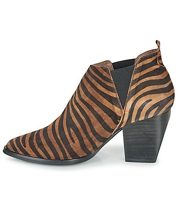 Bottines femmes Wonders M4102-ZEBRATO-CUERO Marron