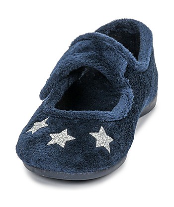 Chaussons enfant filles Citrouille et Compagnie LANINOU Bleu