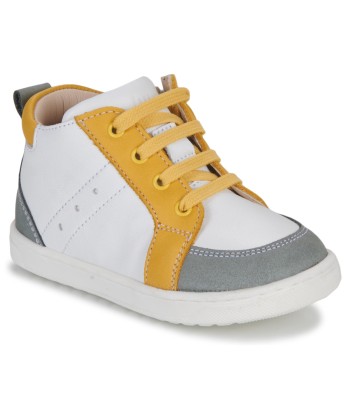 Baskets montantes enfant garcons Little Mary CAMILLE Blanc