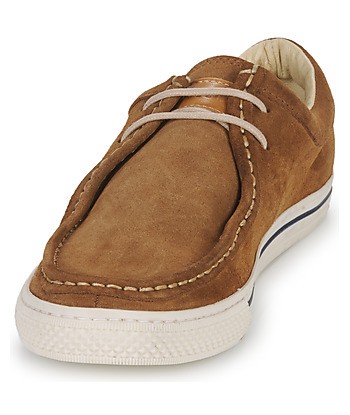 Baskets basses hommes Pellet THIERRY Marron