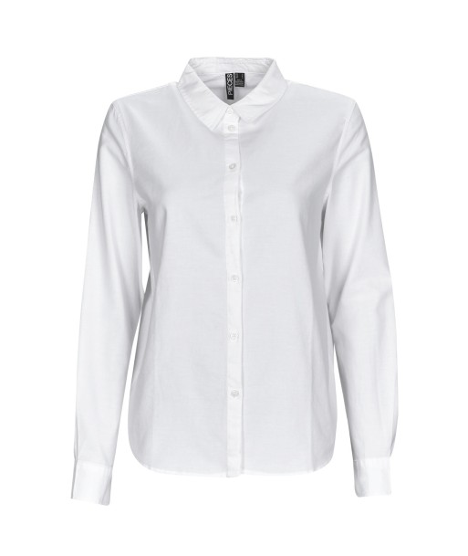 Chemise femmes Pieces PCIRENA LS OXFORD SHIRT Blanc