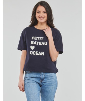 T-shirt femmes Petit Bateau A06TM04 Marine