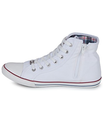 Baskets montantes femmes Mustang GALLEGO Blanc