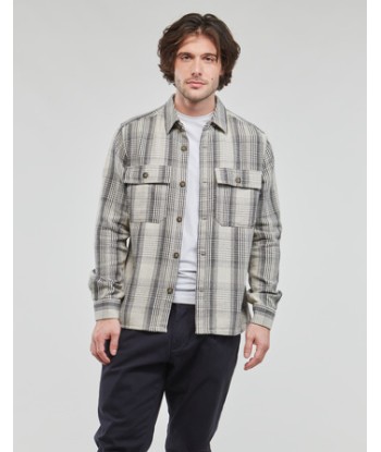 Chemise hommes Only & Sons  ONSSCOTT LS CHECK FLANNEL OVERSHIRT 4162 M