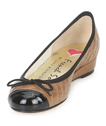Ballerines femmes French Sole HENRIETTA Marron