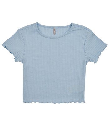 T-shirt enfant filles Only KOGNELLA S/S O-NECK TOP JRS Bleu