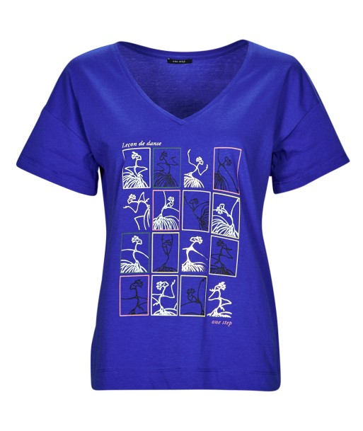 T-shirt femmes One Step FW10001 Bleu