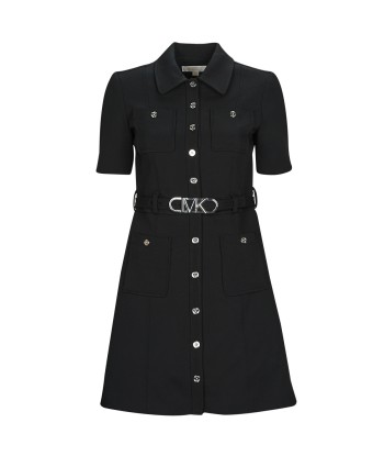 Robe courte femmes MICHAEL Michael Kors MK BELTED MOD DRS Noir