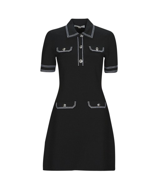 Robe courte femmes MICHAEL Michael Kors ECO POP STCH BUTTON DRS Noir