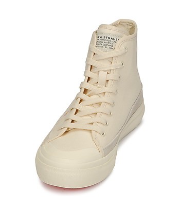 Baskets montantes femmes Levis SQUARE HIGH S Beige