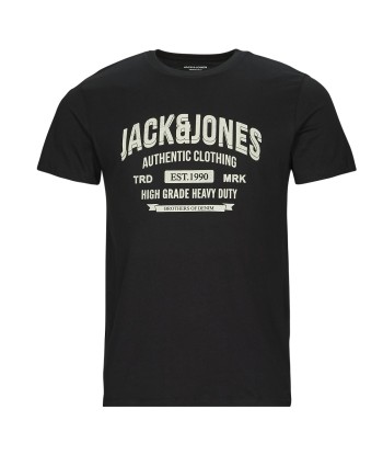 T-shirt hommes Jack & Jones JJEJEANS TEE SS O-NECK Noir