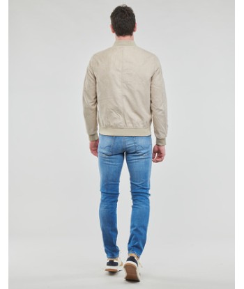 Blouson hommes Jack & Jones JJEROCKY FAUX SUEDE BOMBER Beige