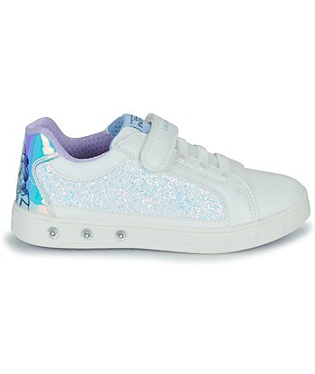 Baskets basses enfant filles Geox J SKYLIN GIRL D Blanc