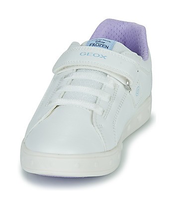 Baskets basses enfant filles Geox J SKYLIN GIRL D Blanc