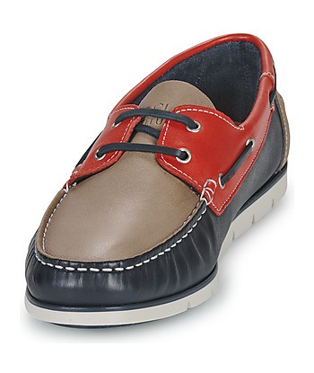Chaussures bateau hommes Casual Attitude VILKAN Rouge