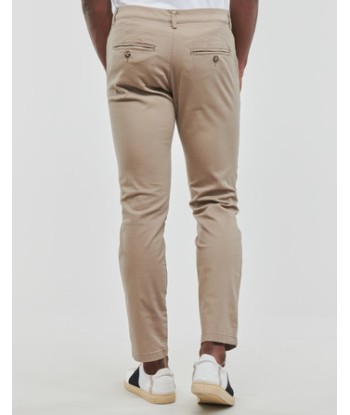 Chinots hommes Selected SLHSLIM-NEW MILES 175 FLEX CHINO Beige