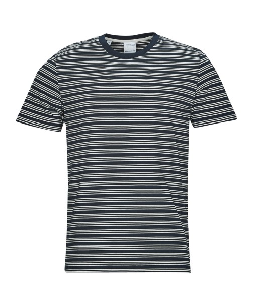 T-shirt hommes Selected SLHANDY STRIPE SS O-NECK TEE W Multicolore