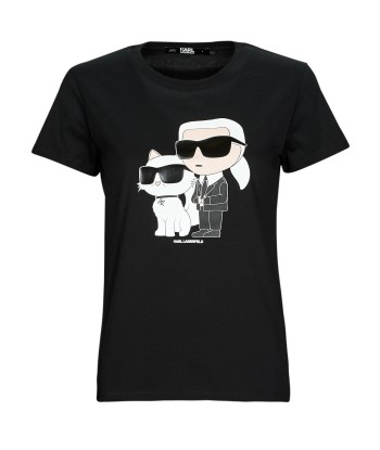 T-shirt femmes Karl Lagerfeld IKONIK 2.0 T-SHIRT Noir