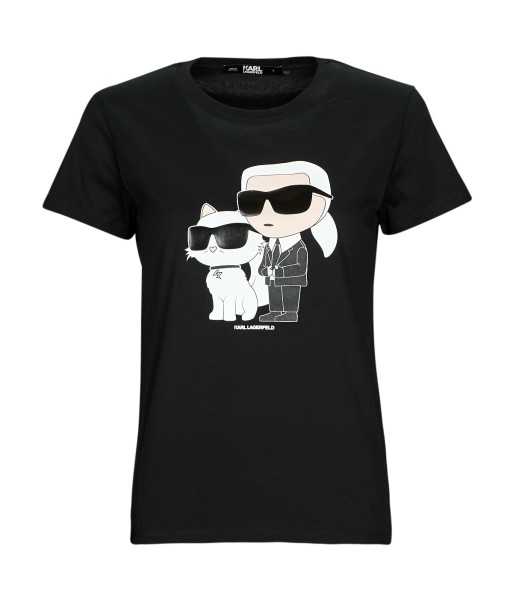T-shirt femmes Karl Lagerfeld IKONIK 2.0 T-SHIRT Noir