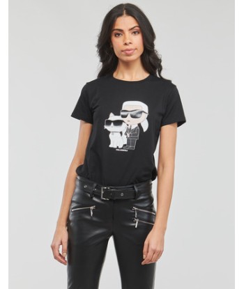 T-shirt femmes Karl Lagerfeld IKONIK 2.0 T-SHIRT Noir