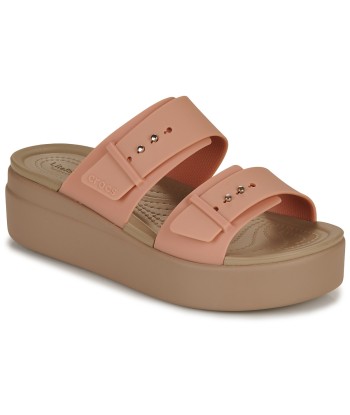Sandales femmes Crocs BROOKLYN BUCKLE LOWWDG Rose
