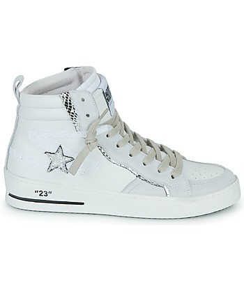 Baskets montantes femmes Semerdjian MARAL Blanc