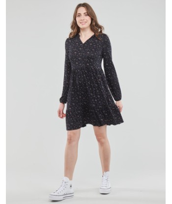 Robe courte femmes Esprit CVE AOP CREPE Noir