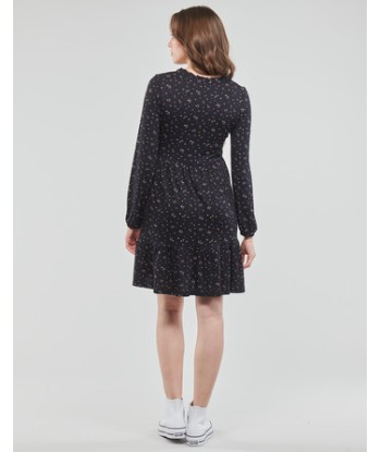 Robe courte femmes Esprit CVE AOP CREPE Noir