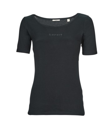T-shirt femmes Esprit TSHIRT SL Noir