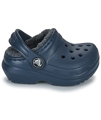 Sabots enfant garcons Crocs CLASSIC LINED CLOG T Marine