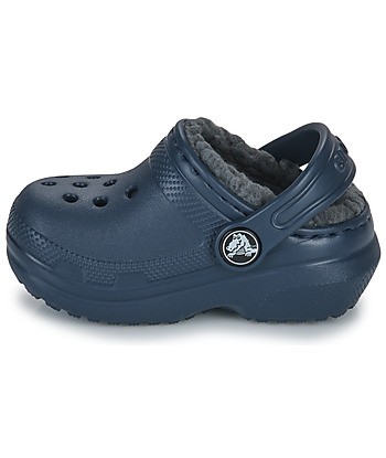Sabots enfant garcons Crocs CLASSIC LINED CLOG T Marine