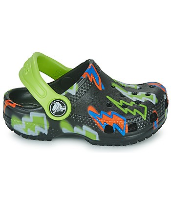 Sabots enfant garcons Crocs CLASSIC LIGHTNING BOLT CGT Noir